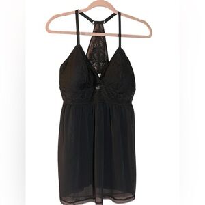 Auden Women's Wirefree Babydoll Lingerie XL Black Sexy Nightie Medium Intimate